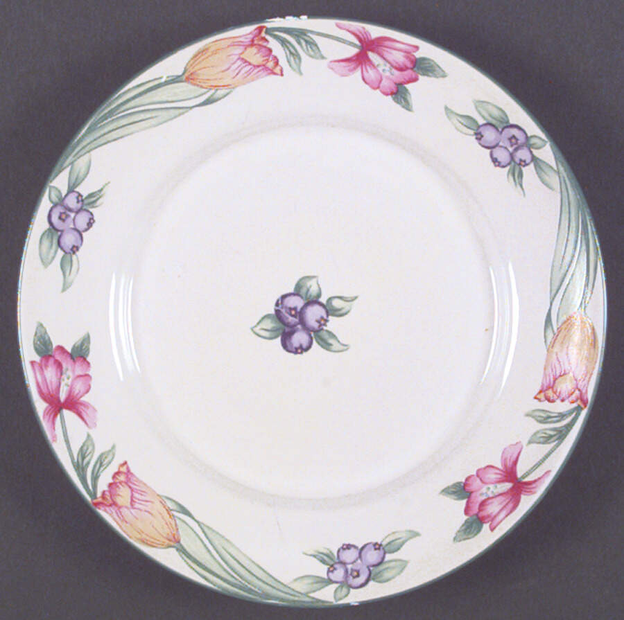Tulip Garden Salad Plate by Oneida-1