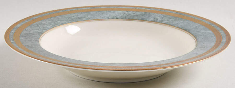 Jade Florentine Rim Soup Bowl by Oscar De La Renta-1