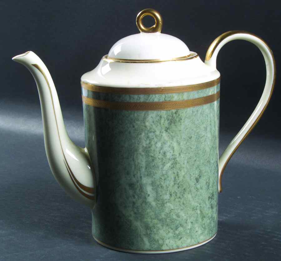 Jade Florentine Coffee Pot & Lid by Oscar De La Renta-1