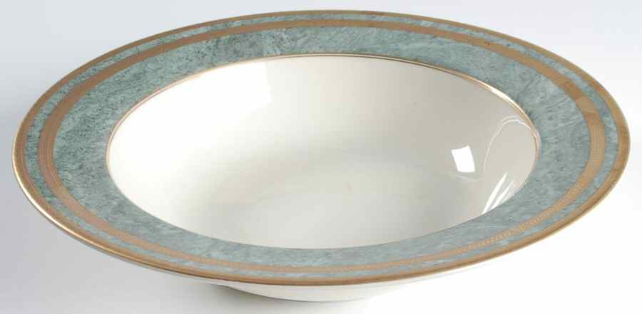 Jade Florentine 10" Round Vegetable Bowl by Oscar De La Renta-1
