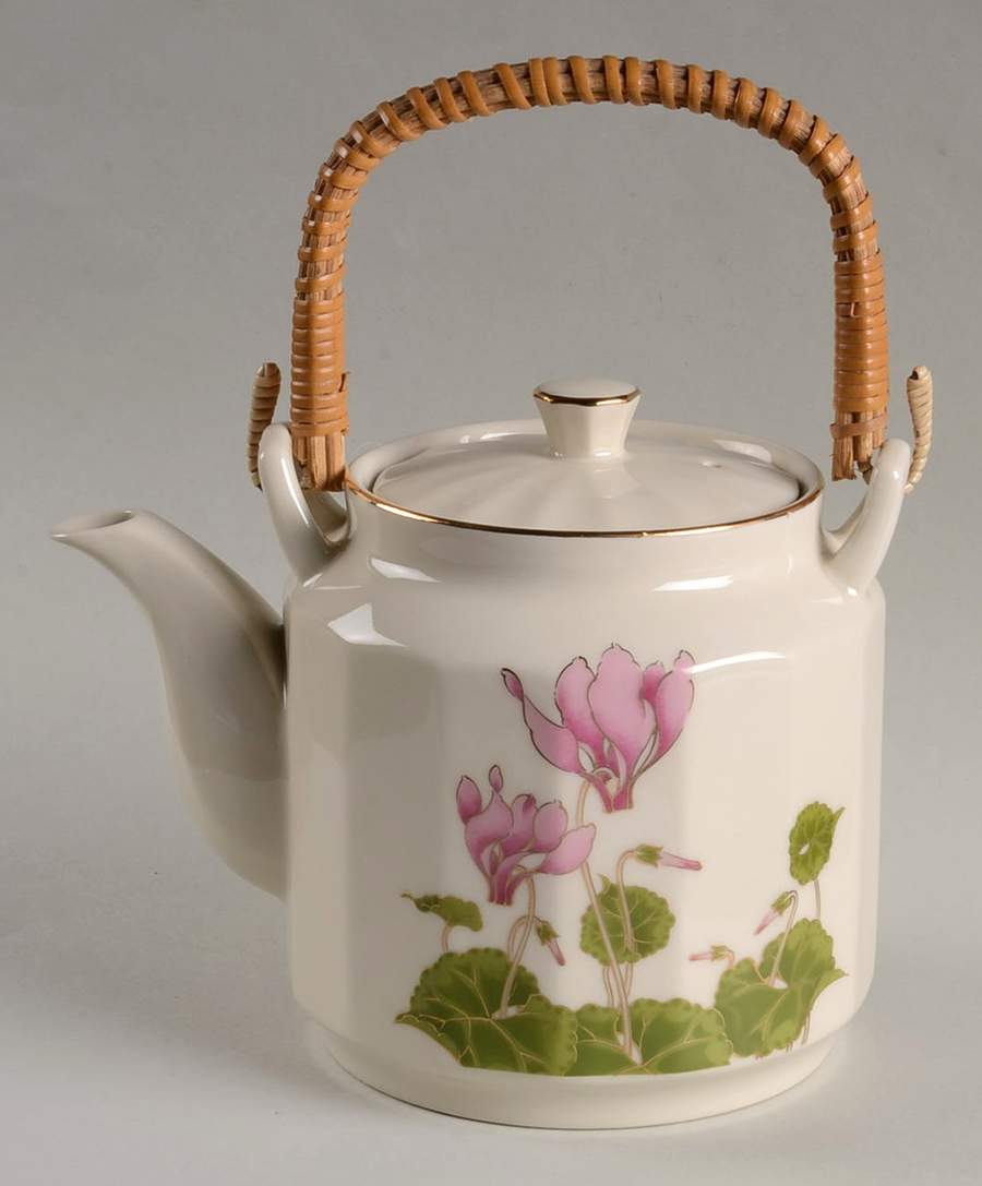 Cyclamen Teapot & Lid by Otagiri-1