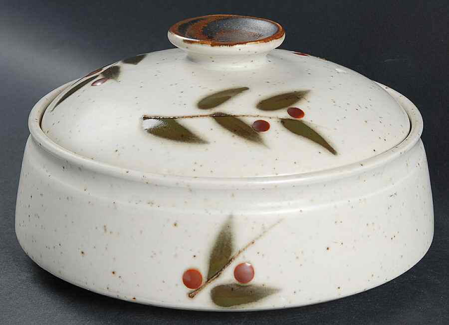 Bittersweet 1.25 Qt Round Covered Casserole by Otagiri-1