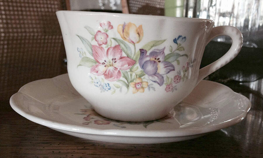 June Flat Cup & Saucer Set by Oneida-1
