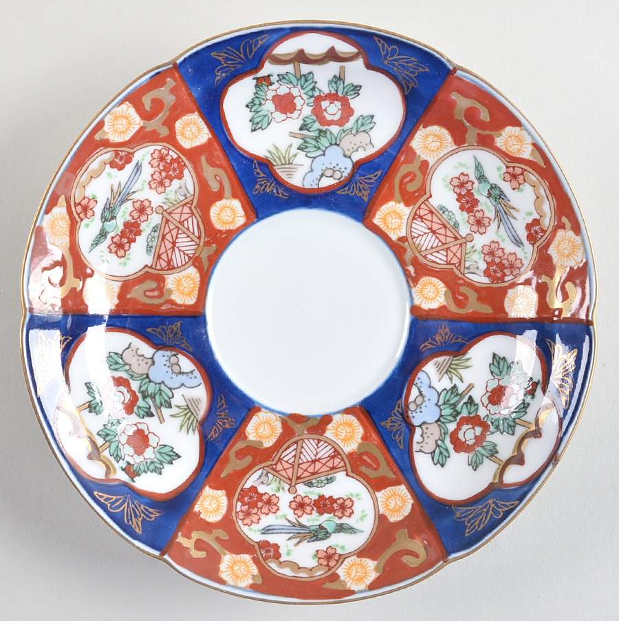 Gold Imari Saucer by Otagiri-1