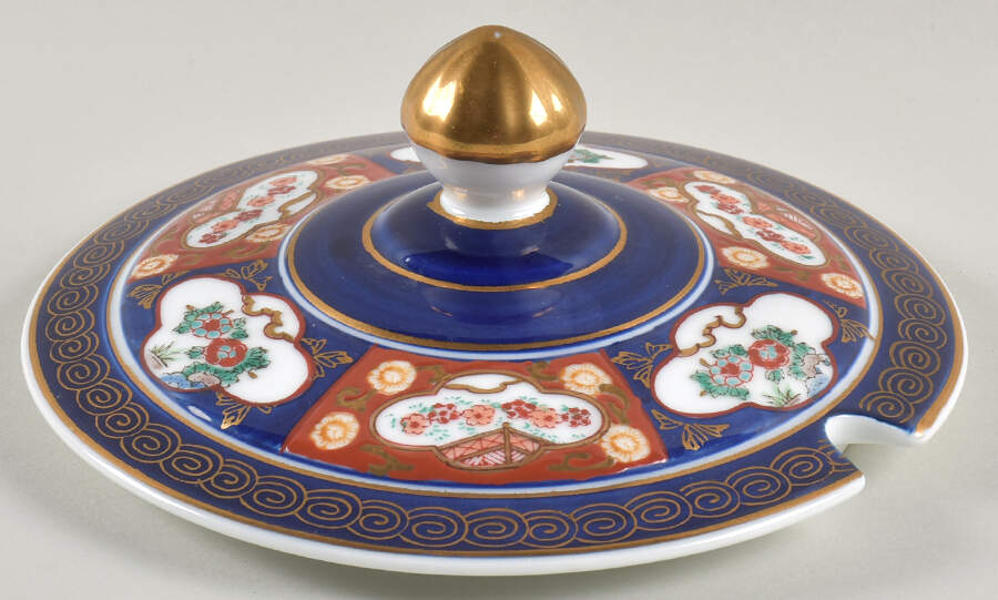 Gold Imari Lid for Tureen by Otagiri-1