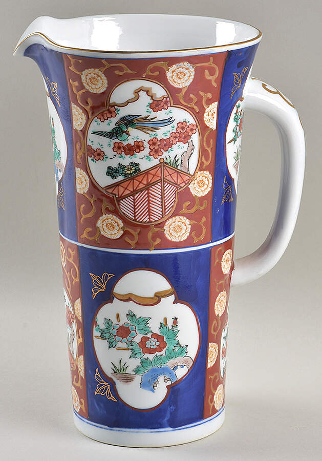 Gold Imari Pitcher by Otagiri-1