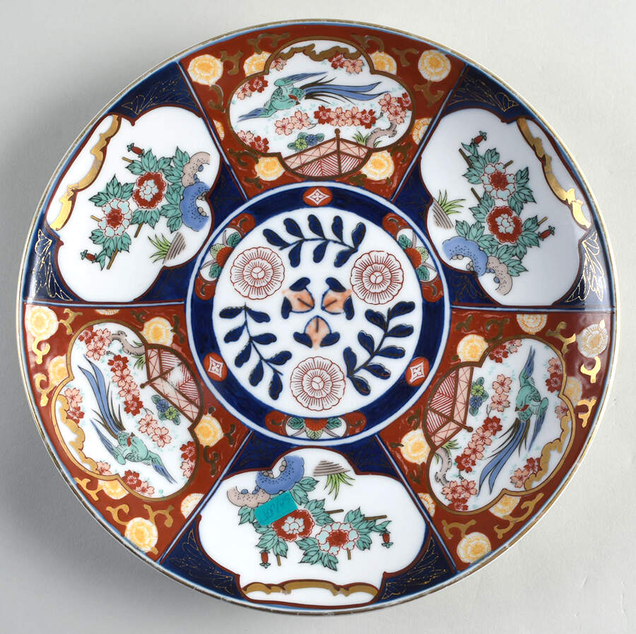 Gold Imari 10" Wall Plate by Otagiri-1