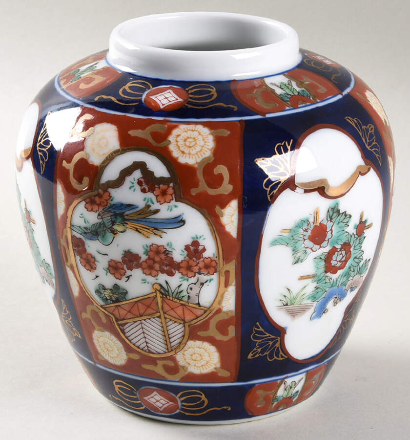 Gold Imari 5" Ginger Jar No Lid by Otagiri-1