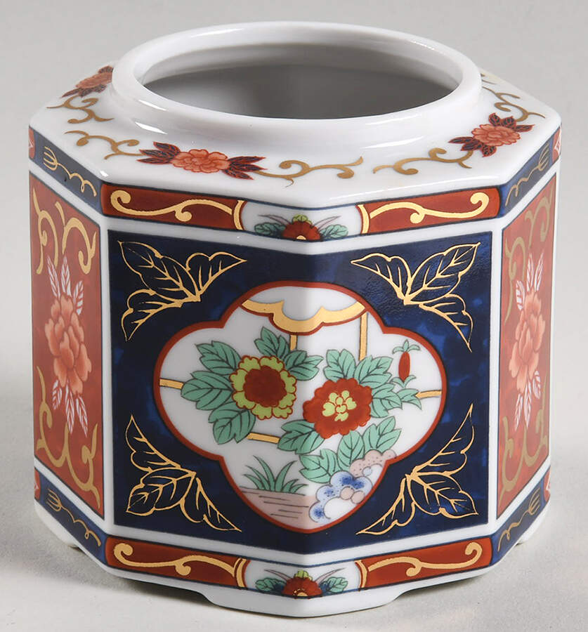 Gold Imari Sugar Bowl No Lid by Otagiri-1