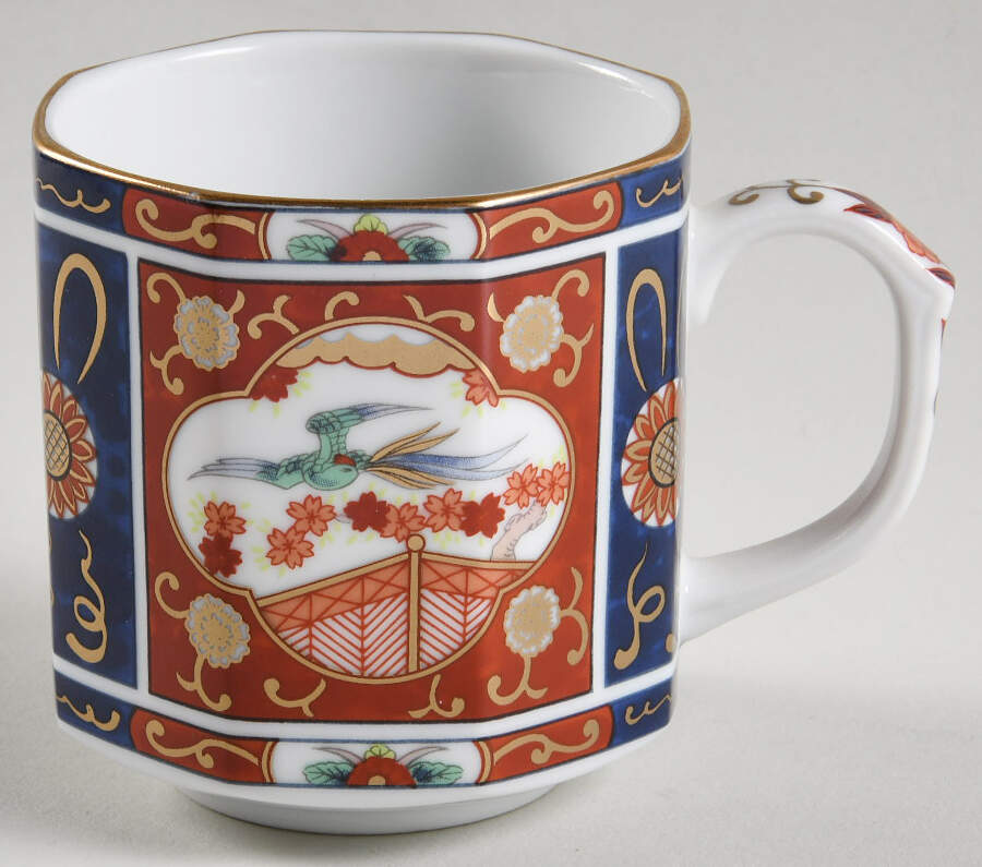 Gold Imari Footed Cup by Otagiri-1