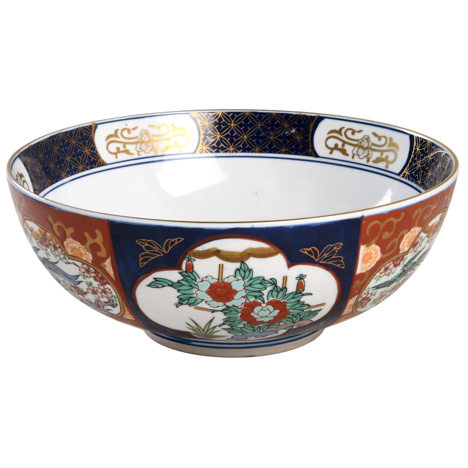 Gold Imari 10" Round Vegetable Bowl by Otagiri-1