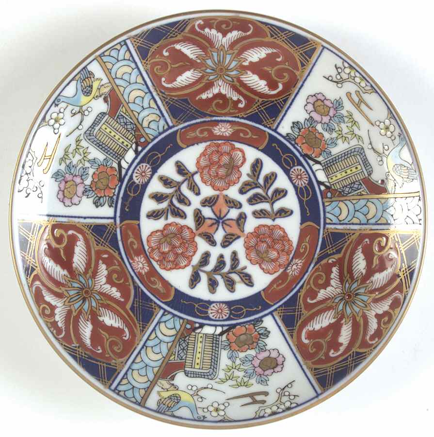 Gold Imari Plate Wall by Otagiri-1