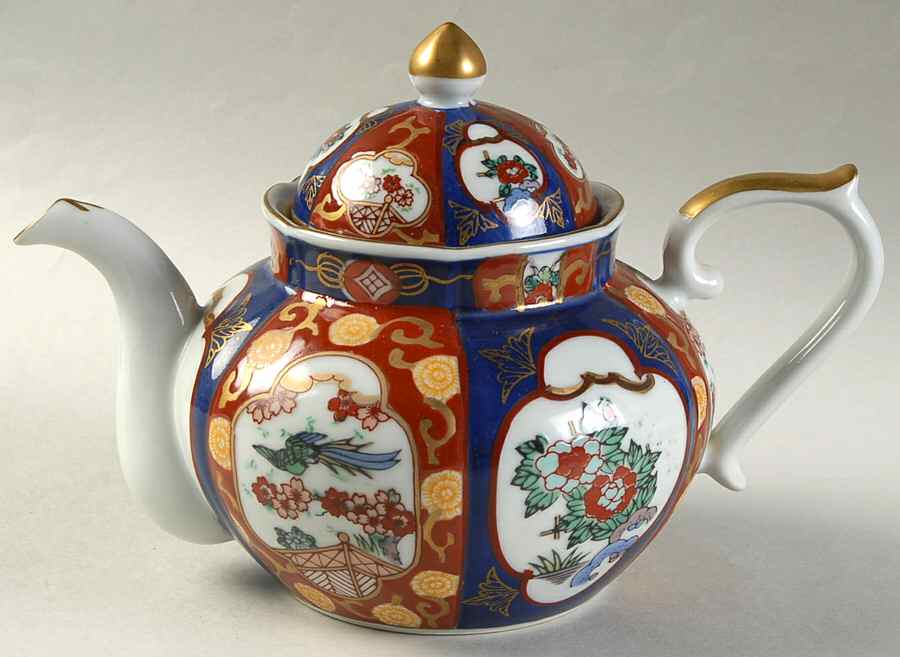 Gold Imari Small Teapot & Lid by Otagiri-1