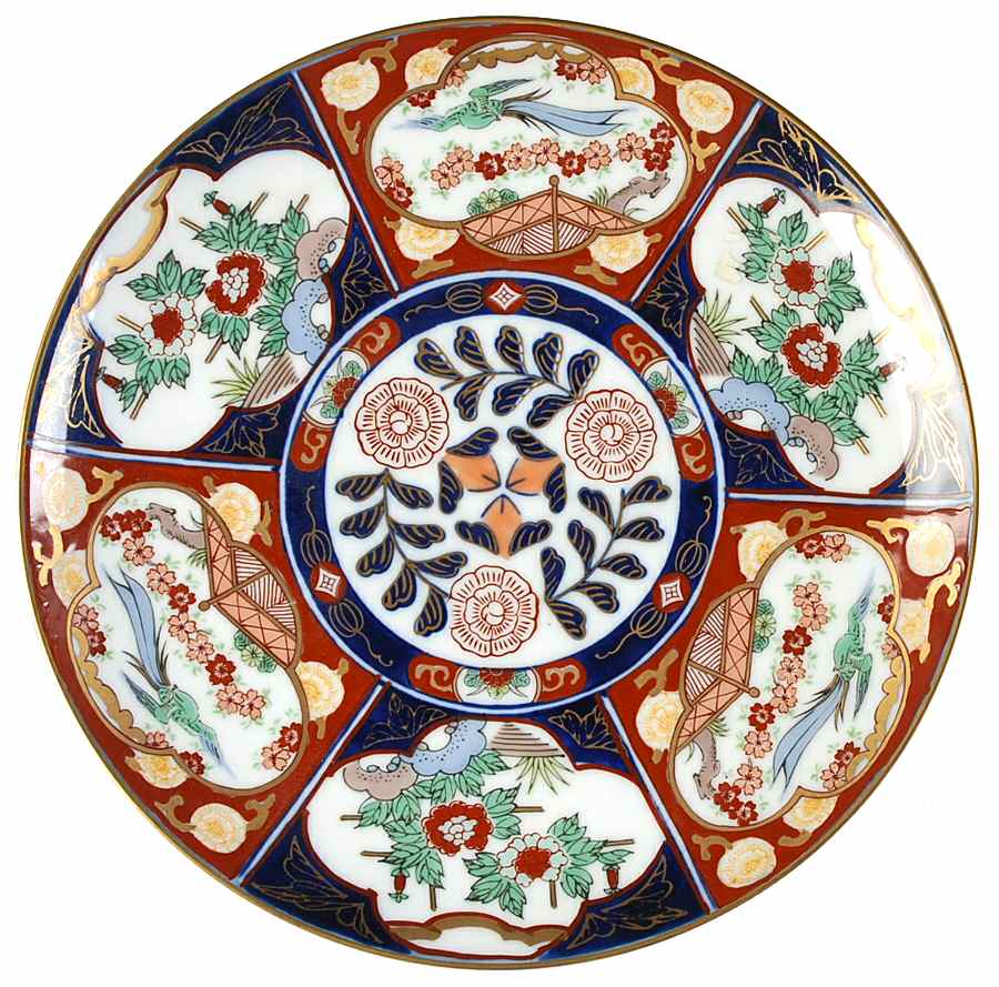 Gold Imari Wall Plate by Otagiri-1