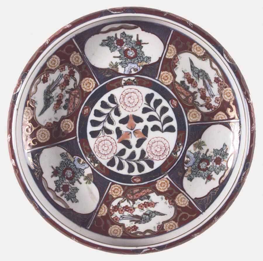 Gold Imari Dinner Plate by Otagiri-1