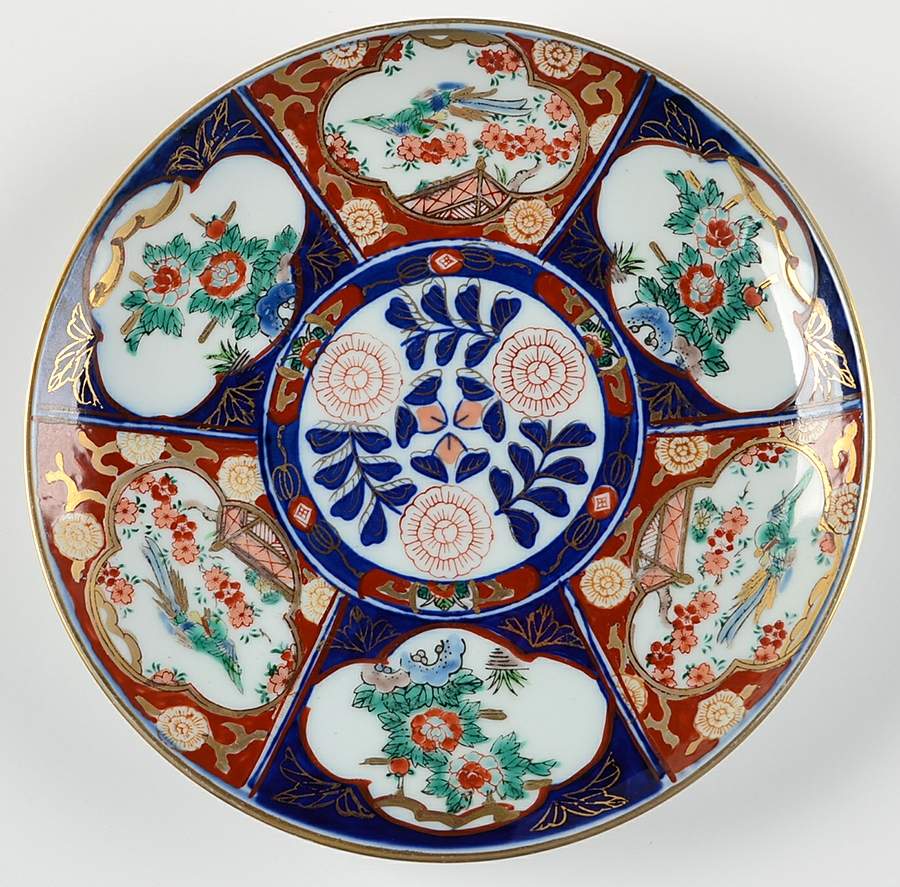 Gold Imari Luncheon Plate by Otagiri-1