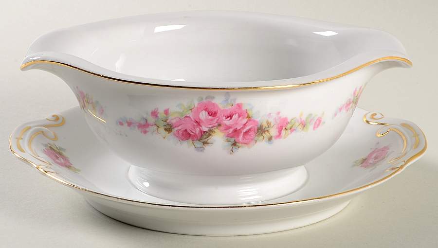ORI8 Gravy Boat with Attached Underplate by Orion (Japan)-1