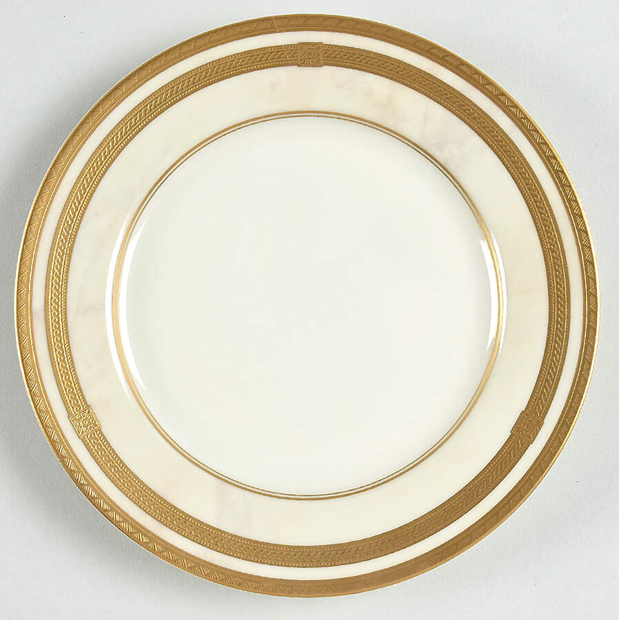 Ivory Florentine Bread & Butter Plate by Oscar De La Renta-1