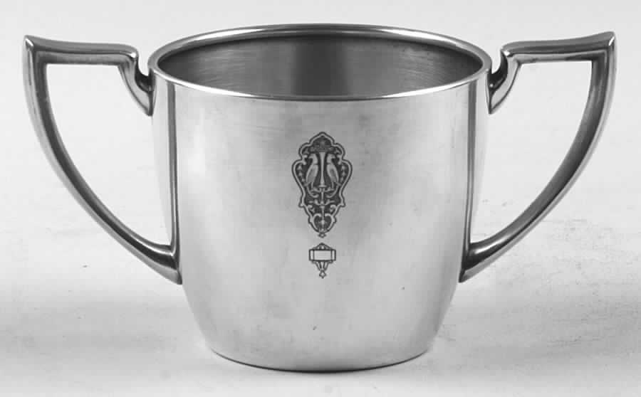 Bird of Paradise (Silverplate, 1923, Hollowware) Silverplate Mini Open Sugar by Oneida Silver-1