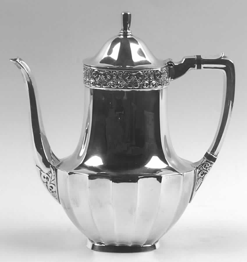 Coronation (Silverplate, Hollowware) Silverplate Coffee Pot by Oneida Silver-1
