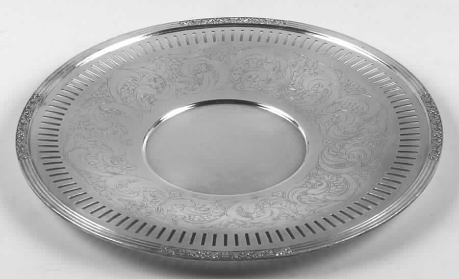 Coronation (Silverplate, Hollowware) 12" Sandwich Plate by Oneida Silver-1
