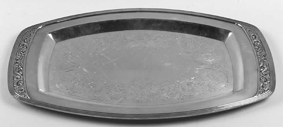 Coronation (Silverplate, Hollowware) Medium Plated Meat Platter No Well by Oneida Silver-1