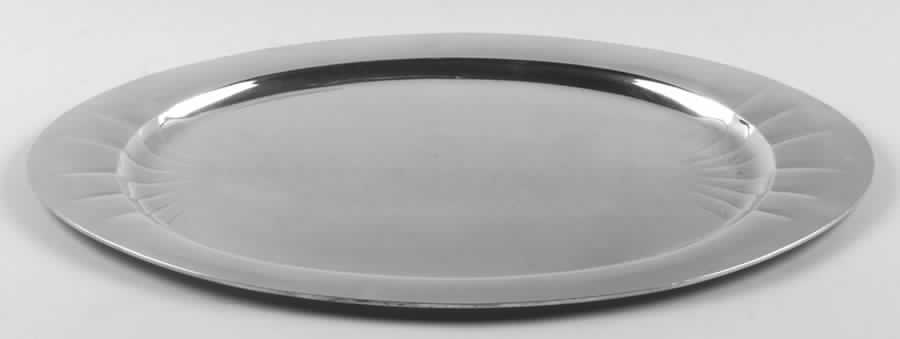 Patrician (Silverplate, Hollowware) Medium Plated Meat Platter No Well by Oneida Silver-1