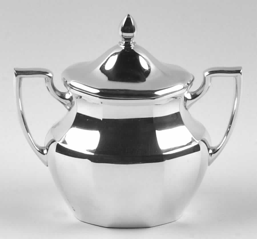 Patrician (Silverplate, Hollowware) Sugar Bowl & Lid by Oneida Silver-1