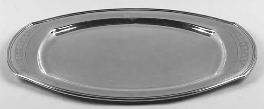 Paul Revere (Silverplate, Hollowware) Small Silverplate Waiter Tray by Oneida Silver-1