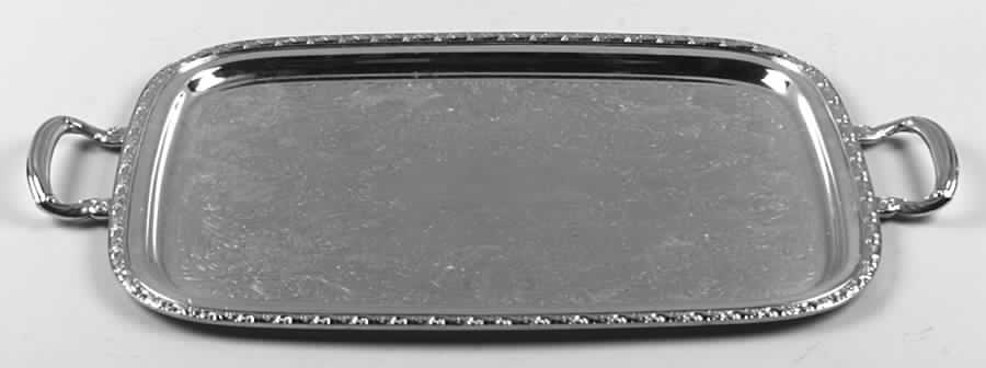 Queen Bess II (Silverplate, Hollowware) Silverplate Waiter Tray by Oneida Silver-1