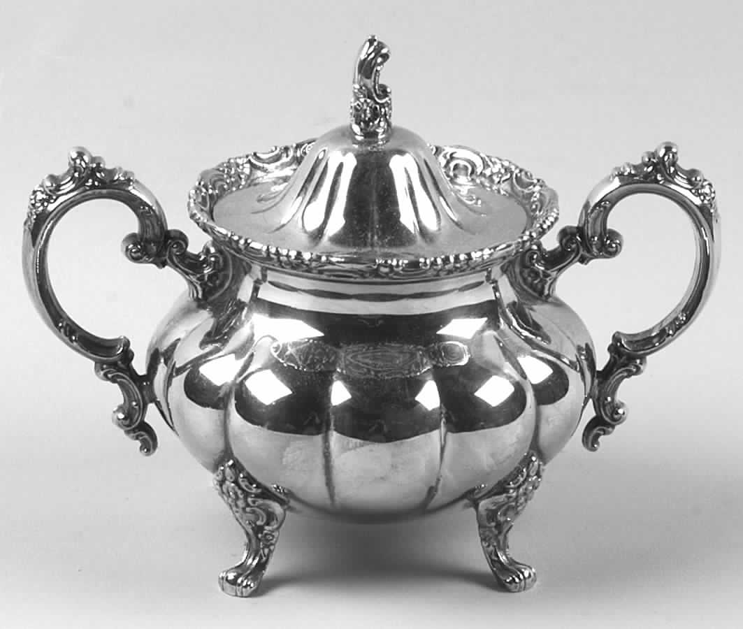 Silver Artistry (Silverplate, Hollowware) Sugar Bowl & Lid by Oneida Silver-1