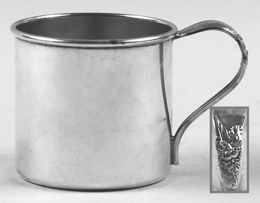 White Orchid (Silverplate, 1953, Hollowware) Silverplate Baby Cup by Oneida Silver-1