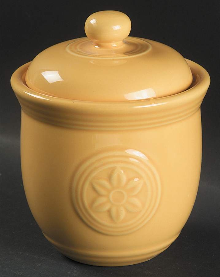 Petals Marigold Sugar Bowl & Lid by Oneida-1