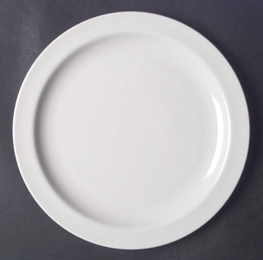 Spectra White Dinner Plate by Oneida-1