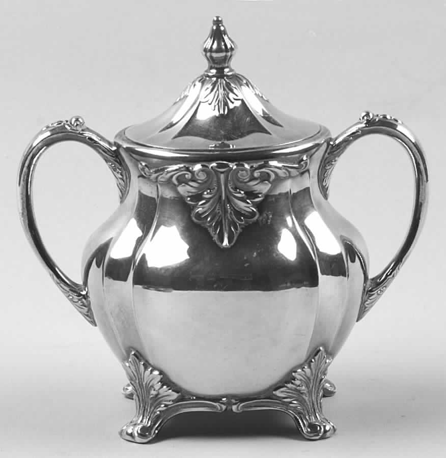 Chatelaine (Silverplate, Hollowware) Sugar Bowl & Lid by Oneida Silver-1