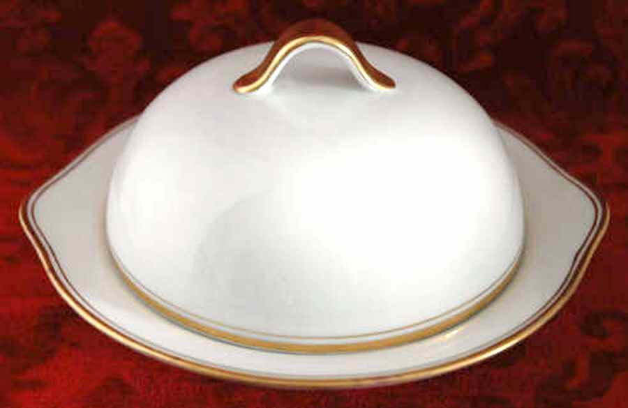 OSG84 Round Covered Butter with Strainer by Oscar & Edgar Gutherz-1