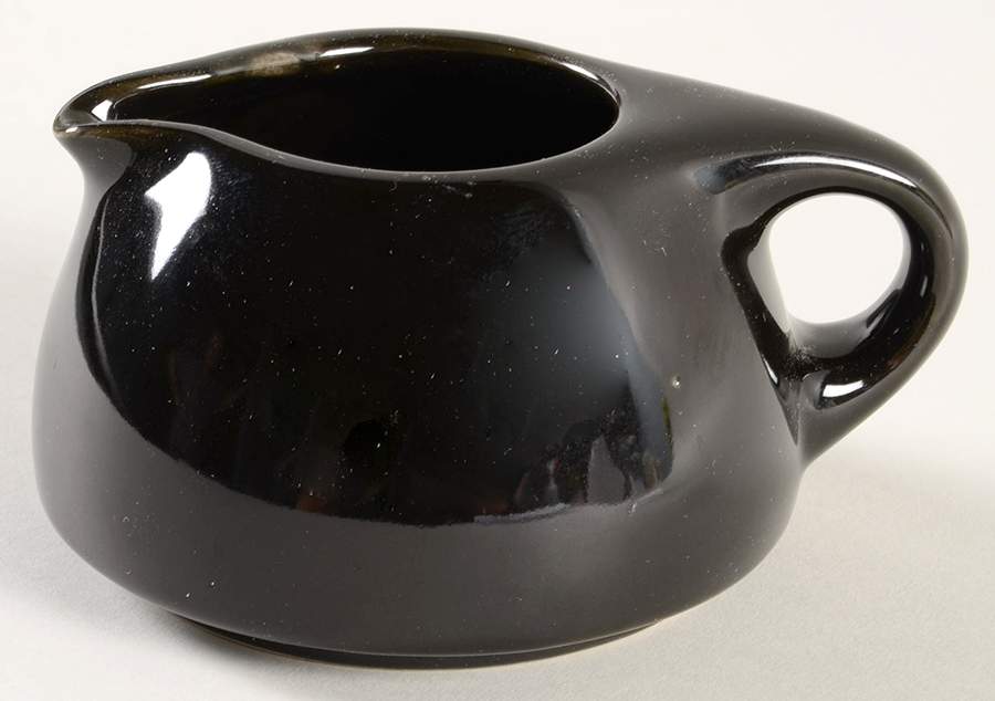 Russel Wright Black Pepper Family Size Creamer by Oneida-1