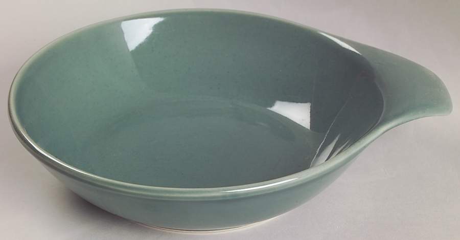 Russel Wright Seafoam Green Lugged Soup Bowl by Oneida-1