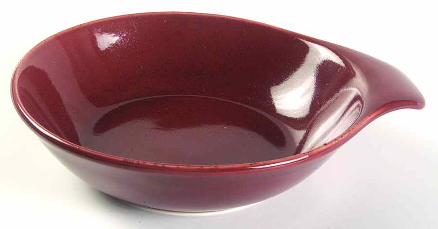 Russel Wright Bean Brown Lugged Soup Bowl by Oneida-1