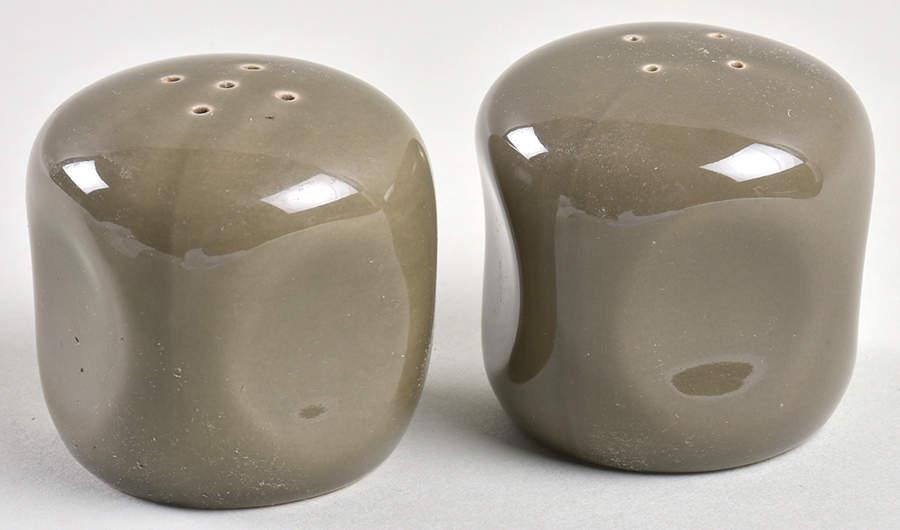 Russel Wright Charcoal Gray Salt & Pepper Set by Oneida-1