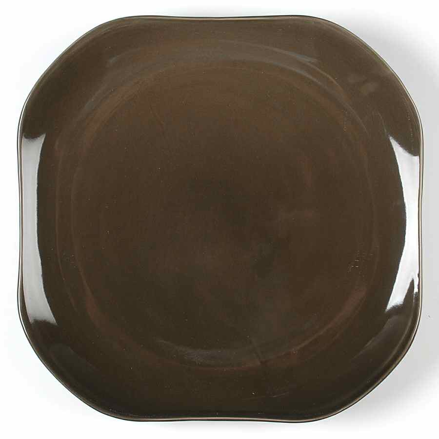Russel Wright Charcoal Gray 13" Square Serving Platter by Oneida-1