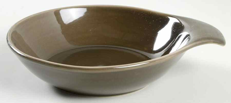 Russel Wright Charcoal Gray Lugged Soup Bowl by Oneida-1