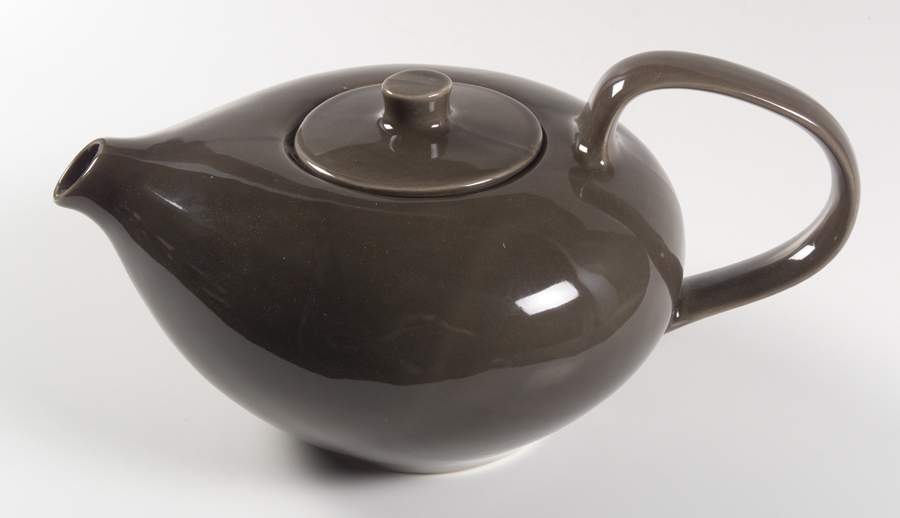 Russel Wright Charcoal Gray Teapot & Lid by Oneida-1