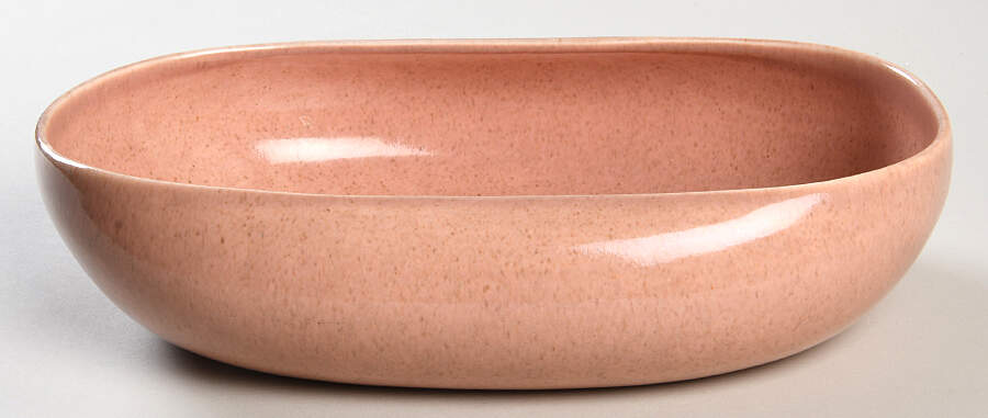 Russel Wright Coral 10" Oval Vegetable Bowl by Oneida-1
