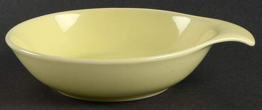 Russel Wright Lettuce Green Lugged Soup Bowl by Oneida-1