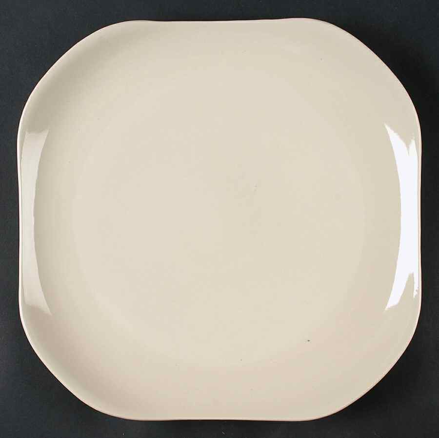 Russel Wright Linen Creme 13" Square Serving Platter by Oneida-1