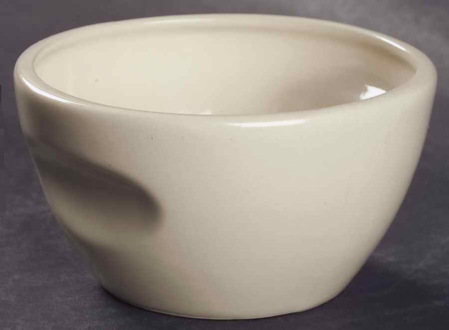 Russel Wright Linen Creme Family Size Open Sugar Bowl by Oneida-1