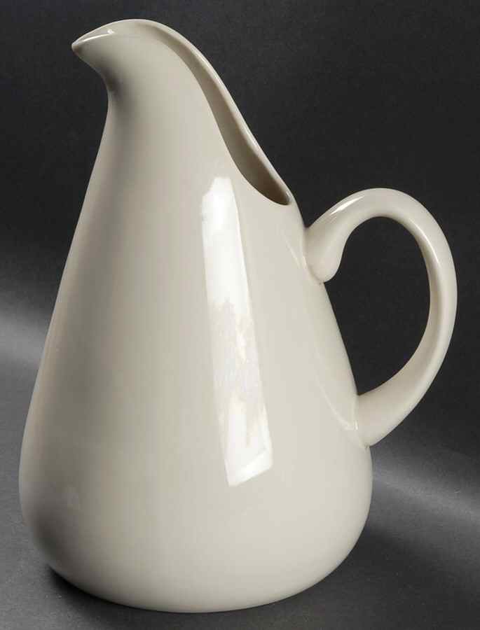 Russel Wright Linen Creme 90 Oz Pitcher by Oneida-1