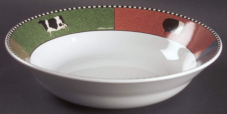 Barnyard Animals 9" Round Vegetable Bowl by Oneida-1