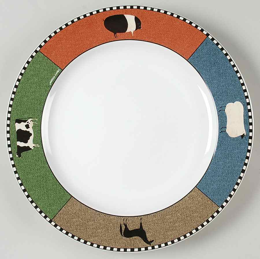 Barnyard Animals 12" Chop Plate (Round Platter) by Oneida-1